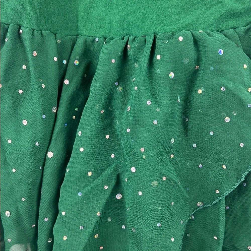 Girls Tutu Leotard - Arshiner - 2 Pack -Blue and Green - Sparkle -Size 130 & 140